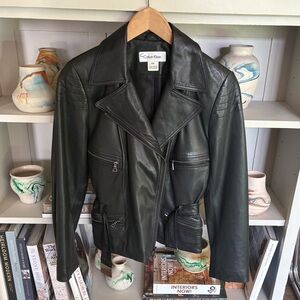 Calvin Klein Women's Dark Leather Jacket